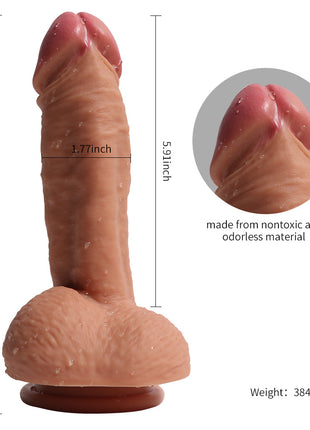 Shequ Dildo Series Castiel's 19 cm Natural Doku Realistik Penis SQ-WBD10008