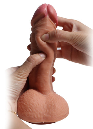Shequ Dildo Series Castiel's 19 cm Natural Doku Realistik Penis SQ-WBD10008