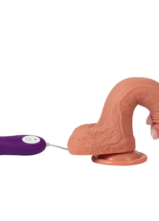 Shequ Crowley Dildo Series 18 cm Yumuşak Dokulu Belden Bağlamalı Titreşimli Realistik Penis SQ-WBD10009-V