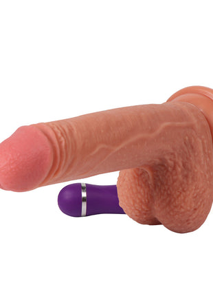 Shequ Crowley Dildo Series 18 cm Yumuşak Dokulu Belden Bağlamalı Titreşimli Realistik Penis SQ-WBD10009-V