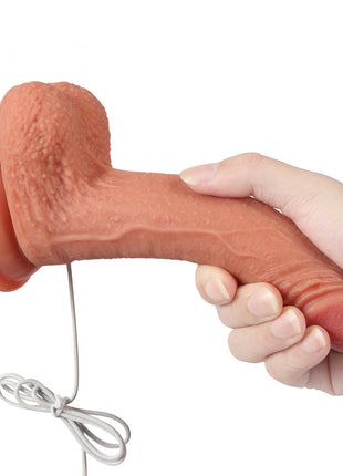Shequ Crowley Dildo Series 18 cm Yumuşak Dokulu Belden Bağlamalı Titreşimli Realistik Penis SQ-WBD10009-V