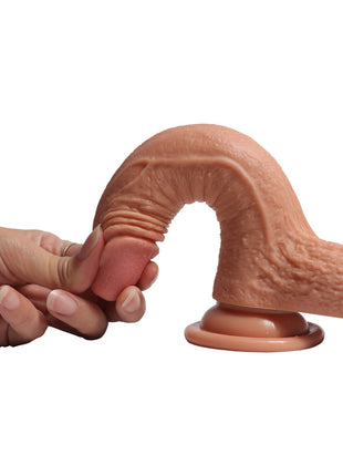 Shequ Crowley Dildo Series Belden Bağlamalı 18 cm Yumuşak Dokulu Realistik Penis SQ-WBD10009