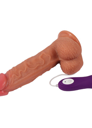 Xise Dildo Series Hansen 21 cm 10 Mod Doğal Realistik Vibratör SQ-WBD10012-V