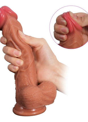 Shequ Dildo Series Hansen Dual Layered Çift Katmanlı 21 cm Realistik Dildo SQ-WBD10013