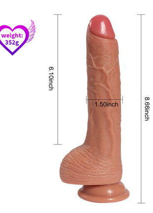 Shequ Dildo Series Harding Natural Çift Katmanlı Realistik Penis SQ-WBD10019
