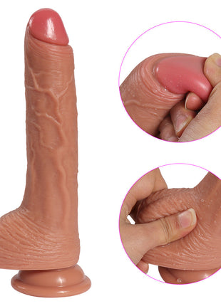 Shequ Dildo Series Harding Natural Çift Katmanlı Realistik Penis SQ-WBD10019
