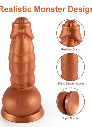 Shequ Jelly Animal Dildo Monster 2 Squamule Realistik Penis SQ-WBD10051