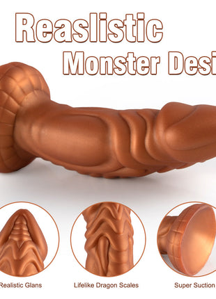 Shequ Jelly Animal Dildo Monster 3 Squamule Realistik Penis SQ-WBD10052