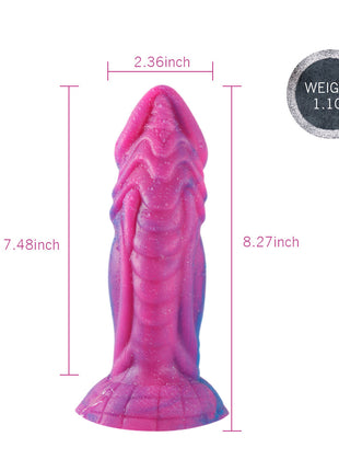 Shequ Jelly Animal Dildo Monster 3 Squamule Realistik Penis SQ-WBD10052 Purple