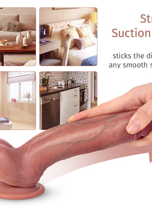 Shequ Dildo Series Bert 22 cm Natural Doku Realistik Penis SQ-WBD10168