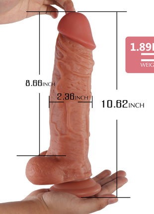 Jihad King 27 Cm Ultra Gerçek Et Dokulu Realistik Kalın Penis SQ-WBD70001