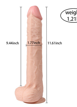 Shequ Vibrating Dildo Series Bart 29 cm Titreşimli Realistik Penis SQ-WBE10038