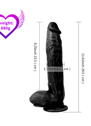 Xise Dildo Series Blade Master Büyük Belden Bağlamalı Realistik Penis XS-WBC10040 Black