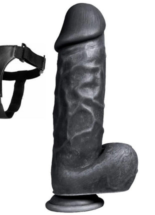 Xise Dildo Series X-Men Flexible Belden Bağlamalı Kalın Realistik Penis XS-WBC10011 Black