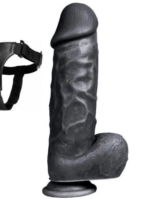 Xise Dildo Series X-Men Flexible Belden Bağlamalı Kalın Realistik Penis XS-WBC10011 Black