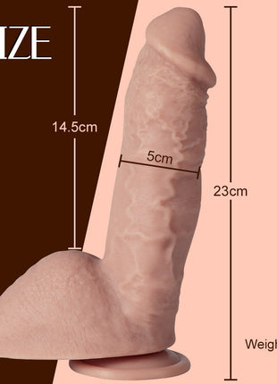 Xise Dildo Series Shane Diesel Yumuşak Dokulu Belden Bağlamalı Realistik Penis XS-WBB10052 Flesh