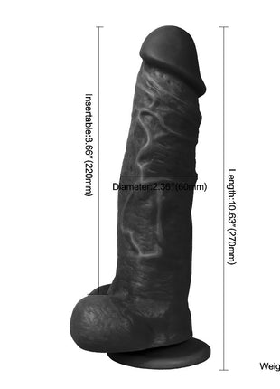 Xise Dildo Series Jihad Knight Flexible Black Büyük Realistik Penis XS-WBC10001 Black