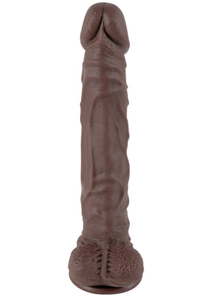 Xise Dildo Series Knight Flexible 25,5 cm Belden Bağlamalı Realistik Penis XS-WBC10002-Brown
