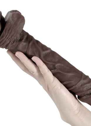 Xise Dildo Series Knight Flexible 25,5 cm Belden Bağlamalı Realistik Penis XS-WBC10002-Brown