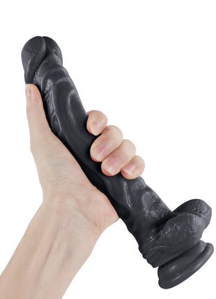 Xise Dildo Series Knight Flexible 25,5 cm Belden Bağlamalı Realistik Penis XS-WBC10002 Black