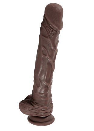 Xise Dildo Series Knight Flexible 25,5 cm Belden Bağlamalı Realistik Penis XS-WBC10002-Brown