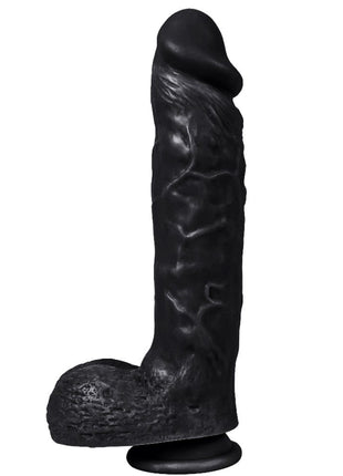 Dildo Series Spartacus 24 Cm Belden Bağlamalı Realistik Dev Penis XS-WBC10003 Black