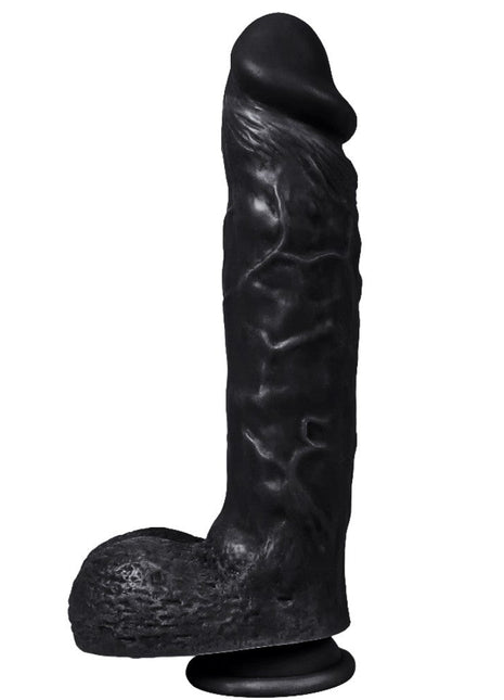 Dildo Series Spartacus 24 Cm Belden Bağlamalı Realistik Dev Penis XS-WBC10003 Black
