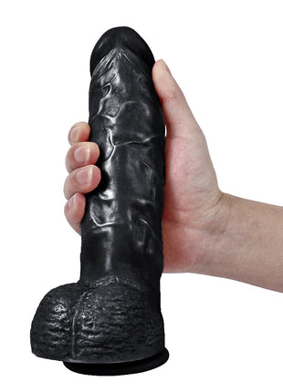 Dildo Series Spartacus 24 Cm Belden Bağlamalı Realistik Dev Penis XS-WBC10003 Black