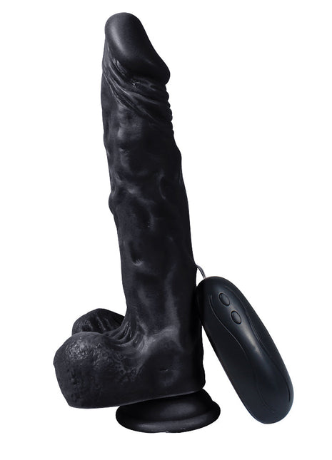 Xise Dildo Series Victory Hero 24 cm Titreşimli Realistik Penis XS-WBC10005 Black