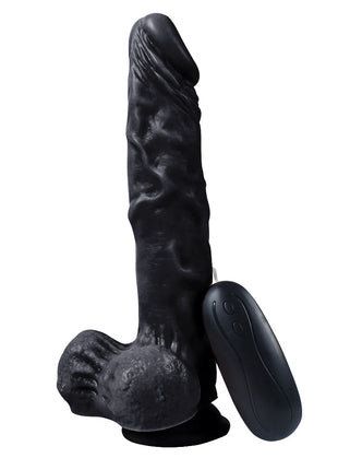 Xise Dildo Series Victory Hero 24 cm Titreşimli Realistik Penis XS-WBC10005 Black