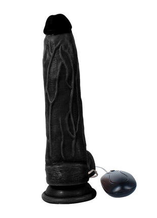 Xise Dildo Series Holy Dragon 20.5 cm Titreşimli Belden Bağlamalı Realistik Penis XS-WBC10007-V Black