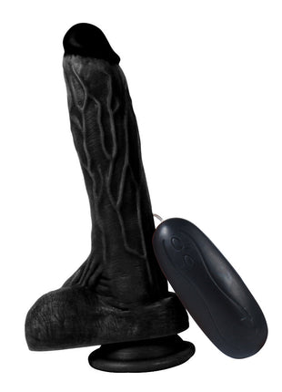 Xise Dildo Series Holy Dragon 20.5 cm Titreşimli Belden Bağlamalı Realistik Penis XS-WBC10007-V Black