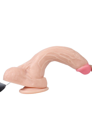 Xise Dildo Series Holy Dragon 20.5 cm Titreşimli Belden Bağlamalı Realistik Penis XS-WBC10007-V Flesh