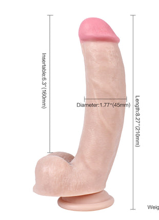 Dildo Series Bruce Wills 22 Cm Yumuşak Dokulu Belden Bağlamalı Realistik Penis XS-WBC10008