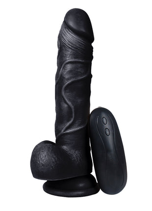 Xise Dildo Series Beat 19.5 cm Titreşimli Belden Bağlamalı Realistik Penis XS-WBC10009-V-Black