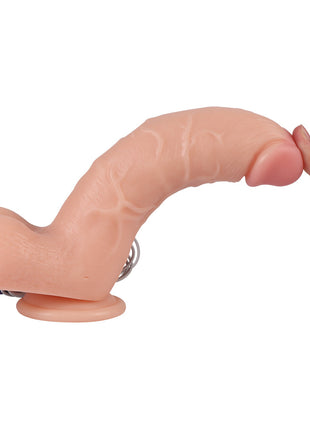Xise Vibrating Dildo Adam Rubber 21 cm Titreşimli Realistik Penis XS-WBC10012 Purple