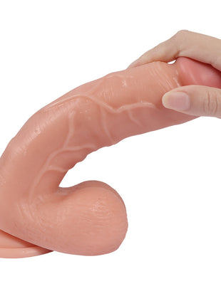 Xise Dildo Series Adam Rubber  21 cm Belden Bağlamalı Realistik Penis XS-WBC10012 Flesh