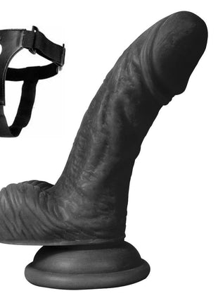 Xise Dildo Series Vincy 13 cm Belden Bağlamalı Anal ve Vajinal Realistik Penis XS-WBC10015 Black