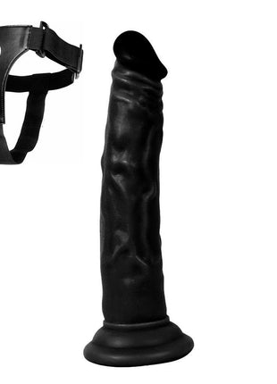 Xise Dildo Series Naturo 18.5 cm Belden Bağlamalı Realistik Penis XS-WBC10024 Black