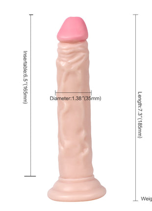 Xise Dildo Series Naturo 18.5 cm Realistik Penis XS-WBC10024 Flesh