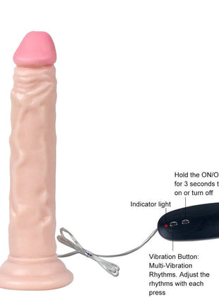 Xise Dildo Series Naturo 18.5 cm Titreşimli Realistik Penis XS-WBC10024-V Flesh