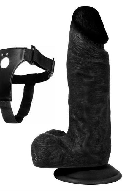 Xise Dildo Series İron Dragon 18 cm Belden Bağlamalı Realistik Penis XS-WBC10027 Black