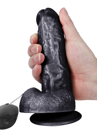 Xise Kassadin Vibrating Dildo Flesh 18 cm Belden Bağlamalı Titreşimli Realistik Penis XS-WBC10029-V Black
