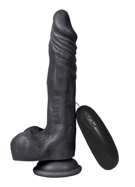 Dildo Series Yuan 21 cm Titreşimli Belden Bağlamalı Realistik Penis XS-WBC10030-V Black