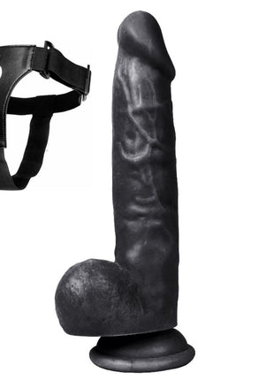 Dildo Series Mars 20 cm Belden Bağlamalı Realistik Penis XS-WBC10033 Black