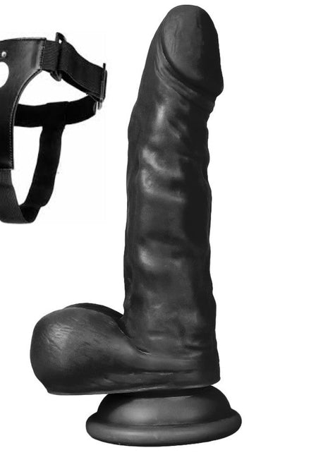 Xise Dildo Series Hunk Eagle 17 cm Belden Bağlamalı Realistik Penis XS-WBC10034 Black