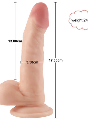 Xise Dildo Series Hunk Eagle 17 cm Belden Bağlamalı Realistik Penis XS-WBC10034 Flesh