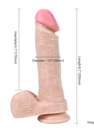 Xise Dildo Series Wolf King 22 cm Realistik Penis XS-WBC10036 Flesh