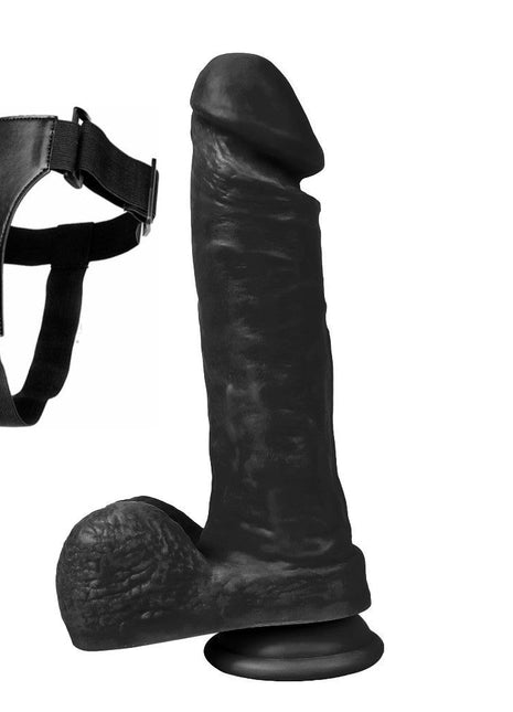 Xise Dildo Series Wolf King 22 cm Belden Bağlamalı Realistik Penis XS-WBC10036 Black
