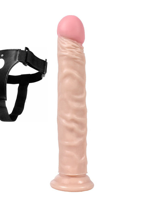 Xise Dildo Series Luxman 24 cm Belden Bağlamalı Realistik Penis XS-WBC10041 Flesh